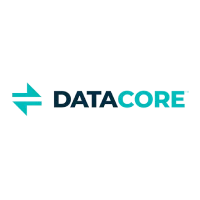 Logo DataCore – Fournisseur de solutions d'infrastructure de stockage virtualisé pour Infiny Link et Hego Tech, entreprises du Groupe Infiny Sys.